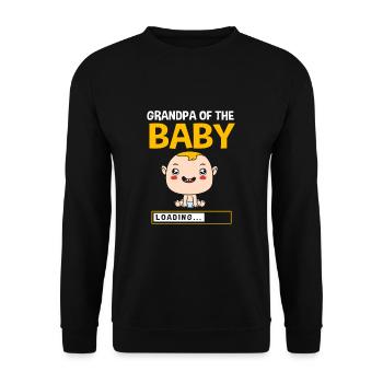 Christmas Gender Reveal Newborn Baby Sayings - Unisex Sweatshirt - black - Front - Alina (178cm) & Michal (187cm)