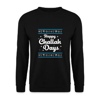 Chanukkah - Unisex Pullover - Schwarz - Vorne - Alina (178cm) & Michal (187cm)