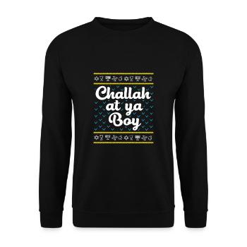 Chanukkah - Unisex Pullover - Schwarz - Vorne - Alina (178cm) & Michal (187cm)
