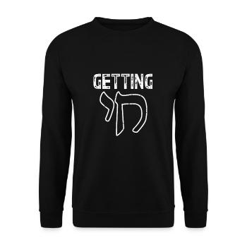Chanukkah - Unisex Pullover - Schwarz - Vorne - Alina (178cm) & Michal (187cm)