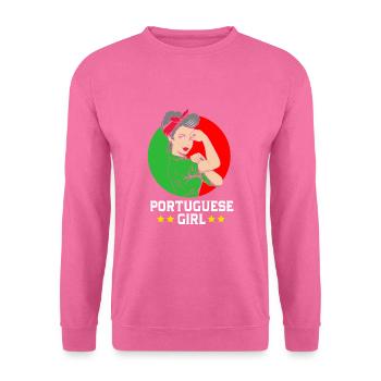 Portugal - Sweat-shirt Unisexe - rose - Devant