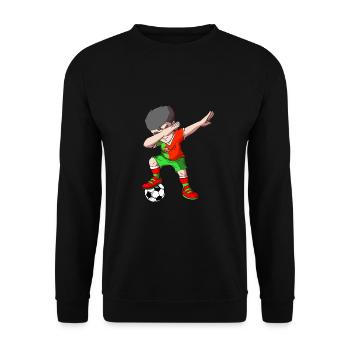 Portugal - Unisex Sweatshirt - black - Front - Alina (178cm) & Michal (187cm)