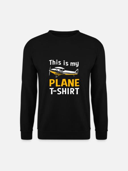 Pilot Airplane - Unisex Sweatshirt - black