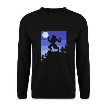 Werewolf - Unisex Sweatshirt - black - Front - Alina (178cm) & Michal (187cm)
