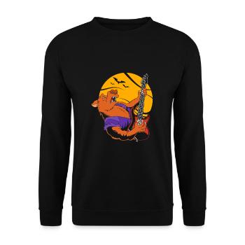 Werewolf - Unisex Sweatshirt - black - Front - Alina (178cm) & Michal (187cm)
