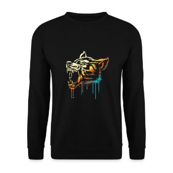Werewolf - Unisex Sweatshirt - black - Front - Alina (178cm) & Michal (187cm)