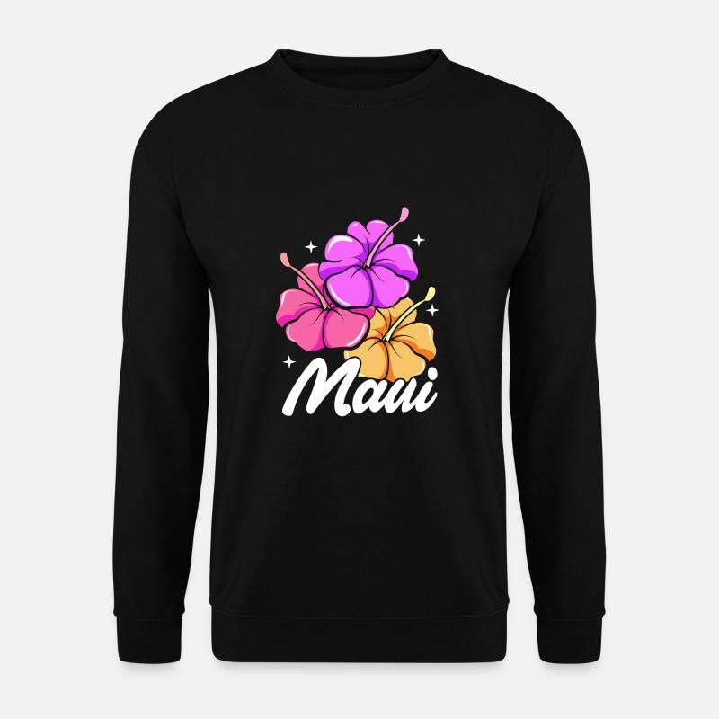 Maui Hawaii Hawaiian - Unisex Pullover - Schwarz