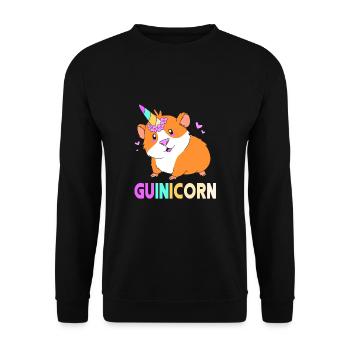 Cobaye - Sweat-shirt Unisexe - noir - Devant - Alina (178cm) & Michal (187cm)