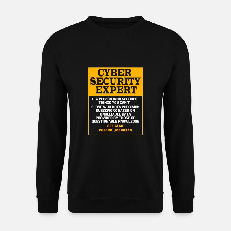 Cybersecurity Cyber Programmierer Hacker - Unisex Pullover - Schwarz