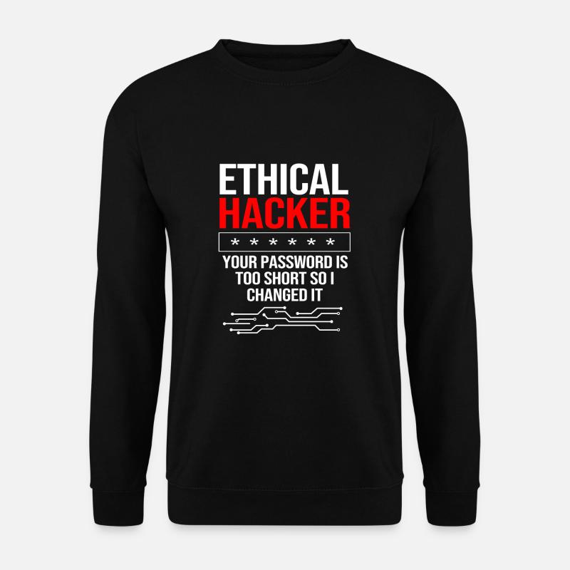 Cyber programmeur cybersécurité Hacker - Sweat-shirt Unisexe - noir