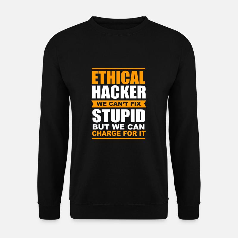 Cybersecurity Cyber Programmierer Hacker - Unisex Pullover - Schwarz