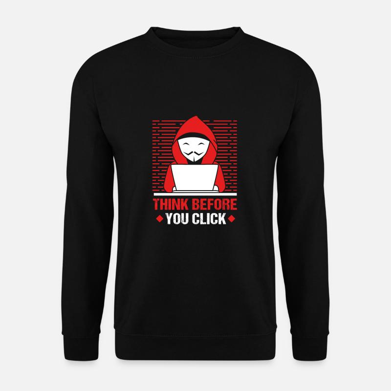 Cybersecurity Cyber Programmierer Hacker - Unisex Pullover - Schwarz