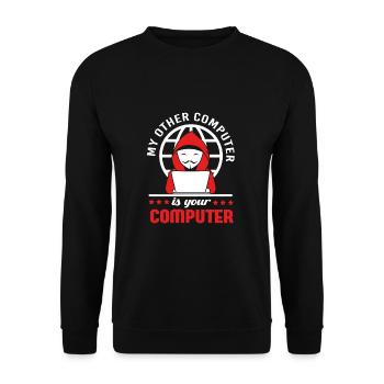 Cyber programmeur cybersécurité Hacker - Sweat-shirt Unisexe - noir - Devant - Alina (178cm) & Michal (187cm)