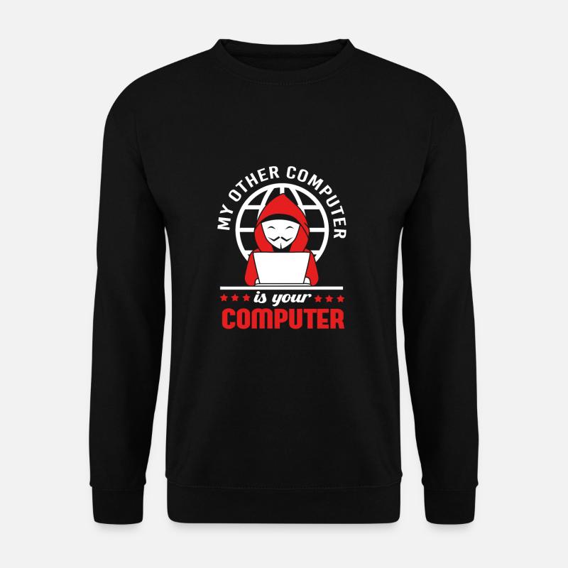 Cybersecurity Cyber Programmierer Hacker - Unisex Pullover - Schwarz