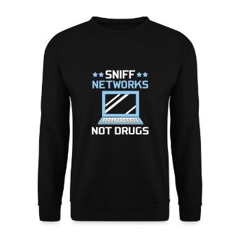 Cybersecurity Cyber Programmer Hacker - Unisex Sweatshirt - black - Front - Alina (178cm) & Michal (187cm)