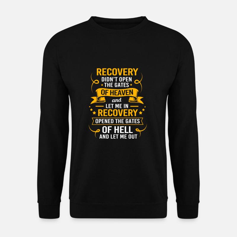 Drogenfrei Sucht Süchtig - Unisex Pullover - Schwarz