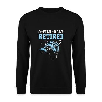 Retraité Retraité Retraité - Sweat-shirt Unisexe - noir - Devant - Alina (178cm) & Michal (187cm)