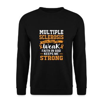Sclérose en plaques SEP - Sweat-shirt Unisexe - noir - Devant - Alina (178cm) & Michal (187cm)