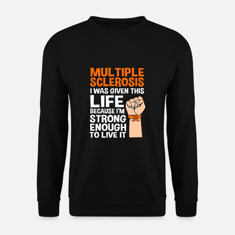 Multiple Sclerosis MS - Unisex Sweatshirt - black