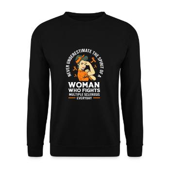 Sclérose en plaques SEP - Sweat-shirt Unisexe - noir - Devant - Alina (178cm) & Michal (187cm)