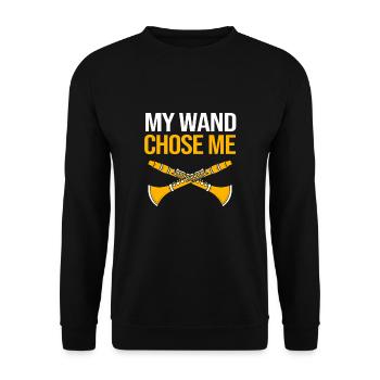Clarinet - Unisex Sweatshirt - black - Front - Alina (178cm) & Michal (187cm)