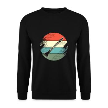 Clarinet - Unisex Sweatshirt - black - Front - Alina (178cm) & Michal (187cm)