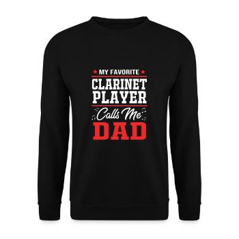 Clarinet - Unisex Sweatshirt - black - Front - Alina (178cm) & Michal (187cm)