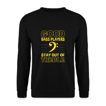 Clarinet - Unisex Sweatshirt - black - Front - Alina (178cm) & Michal (187cm)