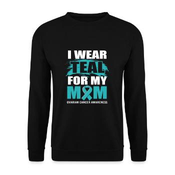Cancer de l’ovaire Cancer survivant Cancer - Sweat-shirt Unisexe - noir - Devant - Alina (178cm) & Michal (187cm)