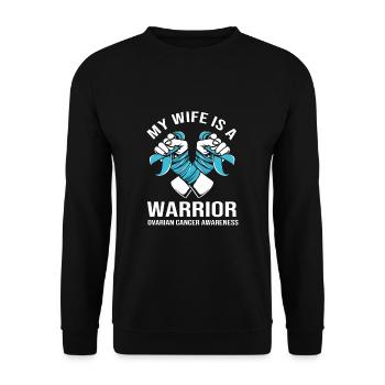 Cancer de l’ovaire Cancer survivant Cancer - Sweat-shirt Unisexe - noir - Devant - Alina (178cm) & Michal (187cm)