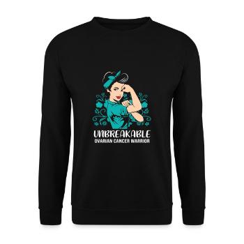 Cancer de l’ovaire Cancer survivant Cancer - Sweat-shirt Unisexe - noir - Devant - Alina (178cm) & Michal (187cm)