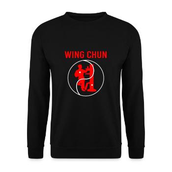 Wing Chun - Unisex Sweatshirt - black - Front - Alina (178cm) & Michal (187cm)