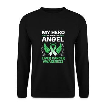 Liver disease - Unisex Sweatshirt - black - Front - Alina (178cm) & Michal (187cm)
