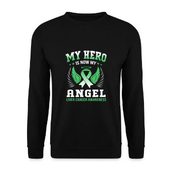 Liver disease - Unisex Sweatshirt - black - Front - Alina (178cm) & Michal (187cm)