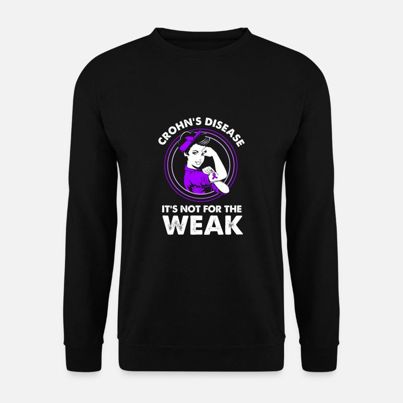 Maladie de Crohn - Sweat-shirt Unisexe - noir