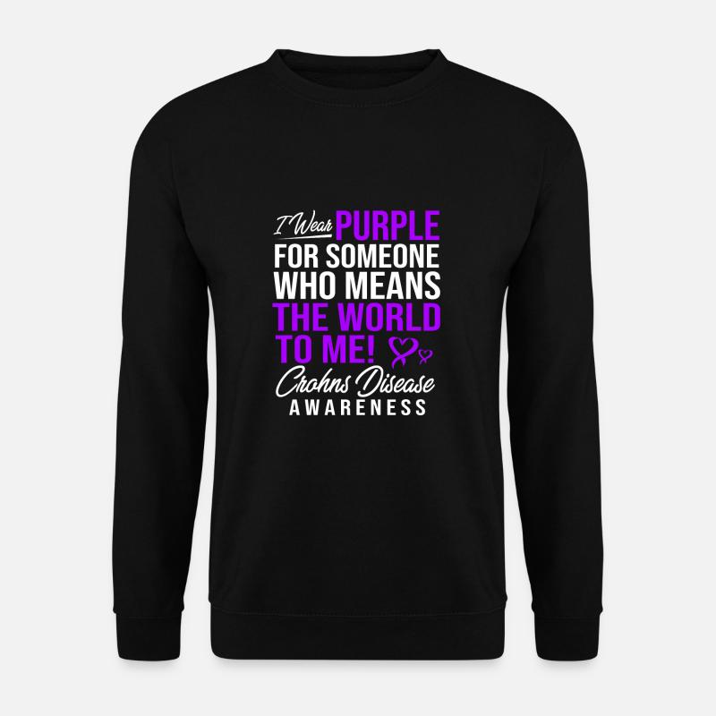 Maladie de Crohn - Sweat-shirt Unisexe - noir