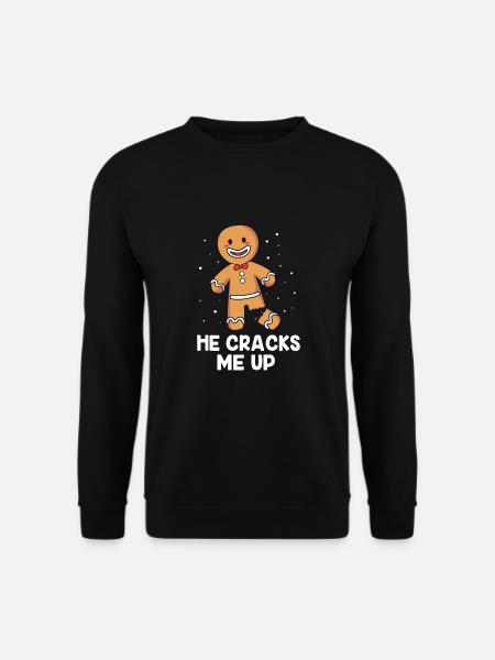 Lebkuchenmann Lebkuchenherz Lebkuchen Naschen - Unisex Pullover - Schwarz