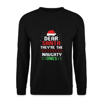 Gingerbread Man Gingerbread Heart Gingerbread Snacking - Unisex Sweatshirt - black - Front - Alina (178cm) & Michal (187cm)