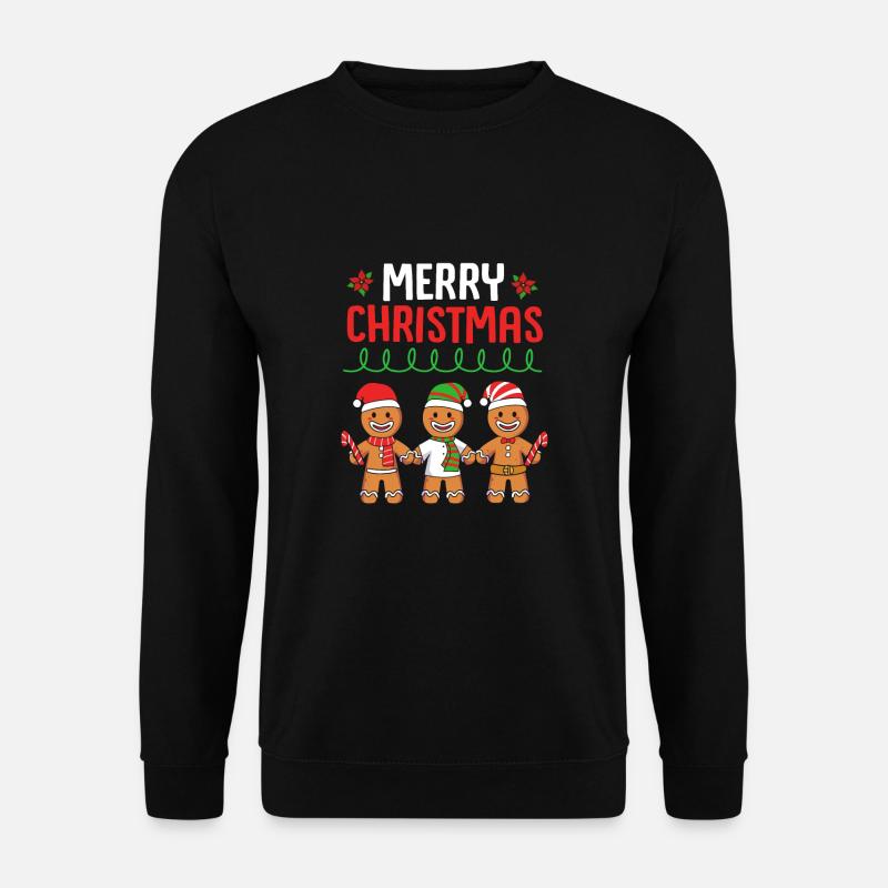 Lebkuchenmann Lebkuchenherz Lebkuchen Naschen - Unisex Pullover - Schwarz