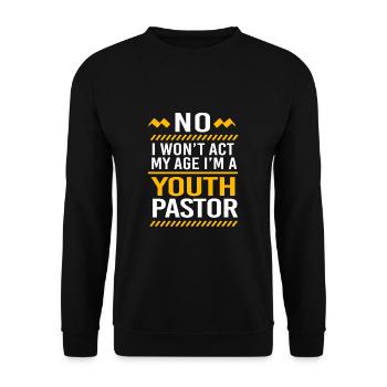 Pasteur des jeunes - Sweat-shirt Unisexe - noir - Devant - Alina (178cm) & Michal (187cm)