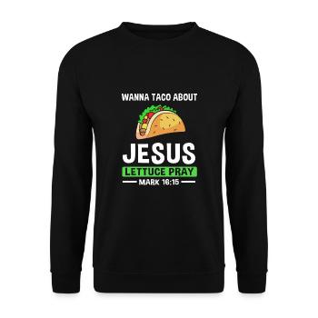 Youth pastor - Unisex Sweatshirt - black - Front - Alina (178cm) & Michal (187cm)
