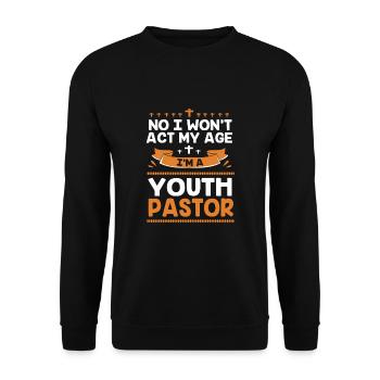 Pasteur des jeunes - Sweat-shirt Unisexe - noir - Devant - Alina (178cm) & Michal (187cm)