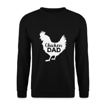 Chicken Poultry - Unisex Sweatshirt - black - Front - Alina (178cm) & Michal (187cm)