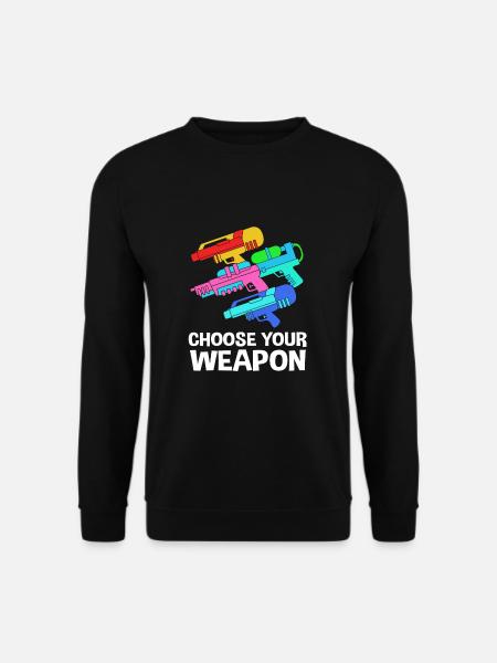 Water pistol - Unisex Sweatshirt - black