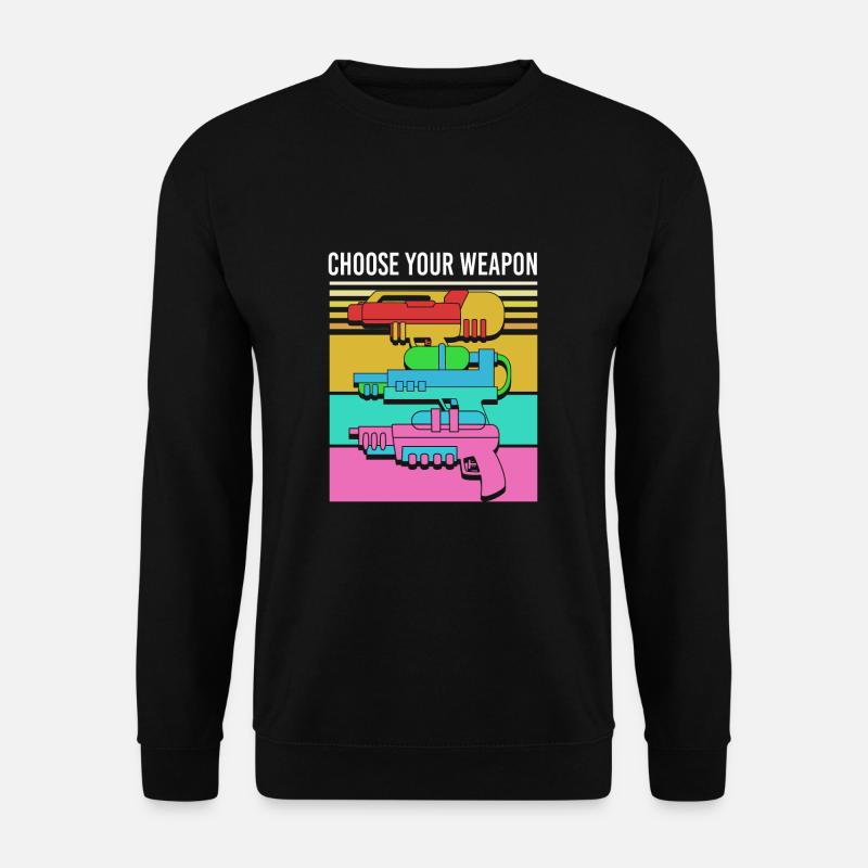 Wasserpistole - Unisex Pullover - Schwarz