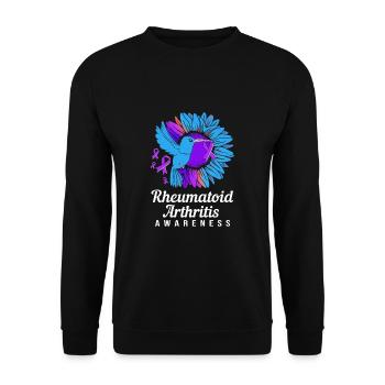 Rheumatism Arthritis - Unisex Sweatshirt - black - Front - Alina (178cm) & Michal (187cm)