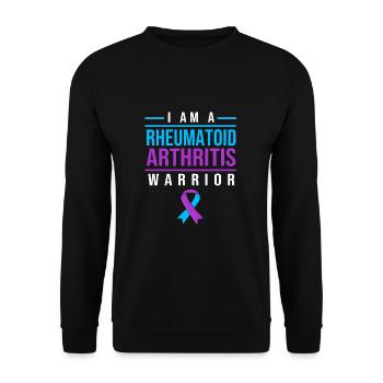 Rheuma Arthritis - Unisex Pullover - Schwarz - Vorne - Alina (178cm) & Michal (187cm)