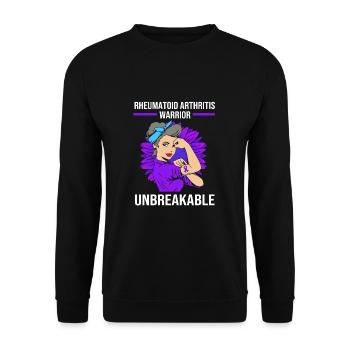 Rheuma Arthritis - Unisex Pullover - Schwarz - Vorne - Alina (178cm) & Michal (187cm)