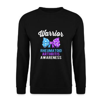 Rheuma Arthritis - Unisex Pullover - Schwarz - Vorne - Alina (178cm) & Michal (187cm)