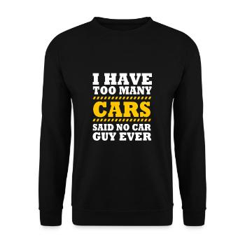 Autofahrer - Unisex Pullover - Schwarz - Vorne - Alina (178cm) & Michal (187cm)